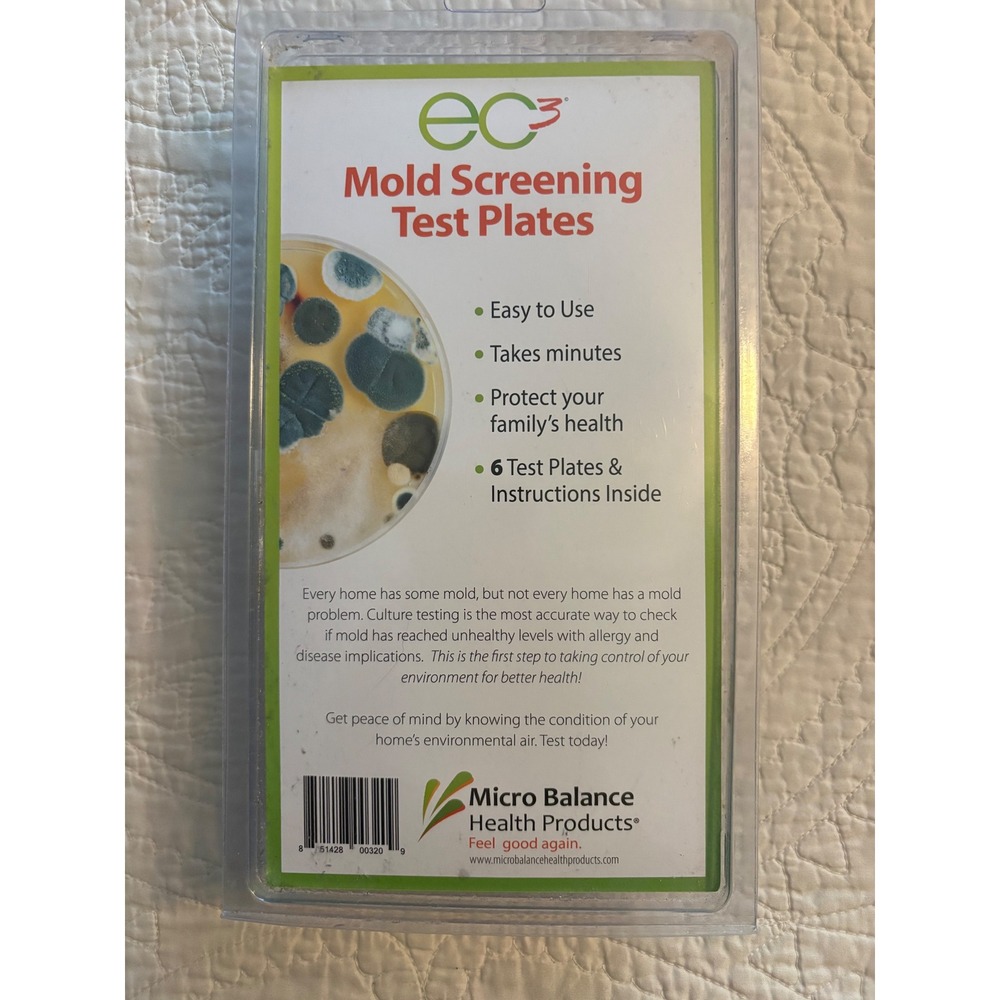 Micro Balance Health Products EC3 Mold Screening Test Plates 6 Count Kit